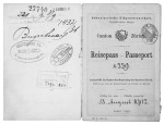 Passport belonging to Ferdinand Schweizer, who emigrated to Russia in around 1900. (Winterthur Library, special collections, MS 8° 290)